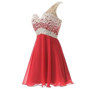 Red formal dress